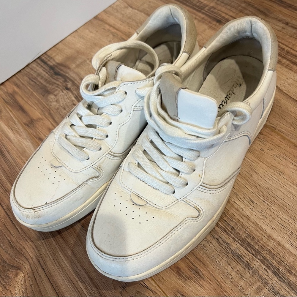 Madewell Court Sneakers in White Leather - Picture 8 of 12